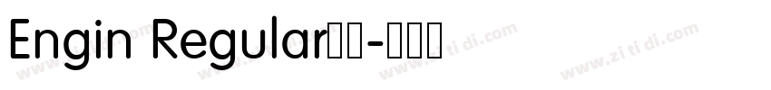 Engin Regular下载字体转换